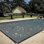 Douce filet de protection piscine pour rectangulaire 5 x 10 m couverture piscine d'hivernage, bche de ...