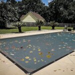 Douce filet de protection piscine pour rectangulaire 5 x 10 m couverture piscine d'hivernage, bche de ...