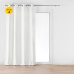 Douceur d'int�rieur - lot de 2 rideaux a oeillets 140 x 260 cm velours jacquard mika blanc