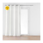 Douceur d'intérieur - lot de 2 rideaux a oeillets 140 x 260 cm velours jacquard mika blanc Douceur d'intérieur - lot de 2 rideaux a oeillets 140 x 260 cm velours jacquard mika blanc