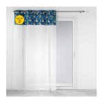 Douceur d'intérieur - lot de 2 voilages 140 x 240 cm voile sablé + haut velours clairine bleu Douceur d'intérieur - lot de 2 voilages 140 x 240 cm voile sablé + haut velours clairine bleu