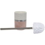 Douceur d'intérieur - brosse wc (0) 9. 5 x 38 cm ceramique imprimee skyline rose - rose Douceur d'intérieur - brosse wc (0) 9. 5 x 38 cm ceramique imprimee skyline rose - rose