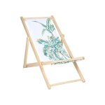 Douceur d'int�rieur - chilienne haloma ? motifs tropicaux ? 126, 5 x 59 - 126x59cm - blanc