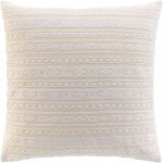 Douceur d'int�rieur - coussin d�houssable 60x60 cm polycoton fantaisie avec fils m�tallis�s - ilies