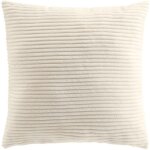 Douceur d'int�rieur - coussin d�houssable nils 45x45 cm ? velours relief ? coloris naturel - 45x45cm ...