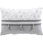 Douceur d'intérieur - coussin déhoussable rectangle flavie gris 40x60 cm Douceur d'intérieur - coussin déhoussable rectangle flavie gris 40x60 cm
