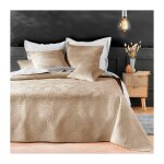 Douceur d'intrieur - couvre - lit velours uni solange - 220 x 240 cm - beige + 2 housses de coussins ...