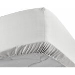 Douceur d'intérieur - drap housse 160x200 cm - percale 100% coton - bonnet 30 cm - blanc Douceur d'intérieur - drap housse 160x200 cm - percale 100% coton - bonnet 30 cm - blanc