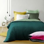 Douceur d'int�rieur - drap housse - 90 x 190 cm - grand bonnet - 57 fils - uni gris - gris