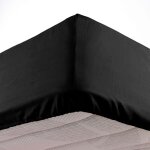 Douceur d'int�rieur - drap housse microfibre oscar - 190x140cm - noir