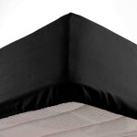 Douceur d'int�rieur - drap housse microfibre oscar - 190x90cm - noir