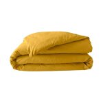 Douceur d'intrieur - housse de couette 2 personnes 260 x 240 cm percale de coton 78 fils curry