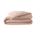 Douceur d'intrieur - housse de couette 2 personnes 240 x 220 cm percale de coton 78 fils nude