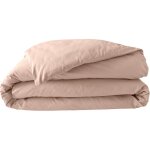 Douceur d'intrieur - housse de couette 220 x 240 cm percale de coton nude