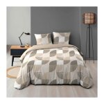 Douceur d'intérieur - housse de couette 240 x 220 cm en microfibre de flanelle ambroise Douceur d'intérieur - housse de couette 240 x 220 cm en microfibre de flanelle ambroise