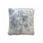 Douceur d'int�rieur - housse de coussin effet fourrure antartic gris - 40x40cm - gris