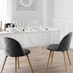 Douceur d'int�rieur - nappe antitache rectangulaire 140x240 cm - mikado or - blanc