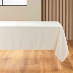 Douceur d'int�rieur - nappe rectangle 140 x 240 cm polyester / lin uni pauline sans