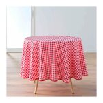 Douceur d'intérieur - nappe ronde (0) 180 cm polyester fils teints vichy rouge Douceur d'intérieur - nappe ronde (0) 180 cm polyester fils teints vichy rouge