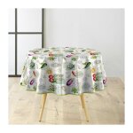 Douceur d'int�rieur - nappe ronde 160 cm pvc imprim� v�g�talia ? esprit m�diterran�en