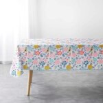Douceur d'intrieur - nappe de table rectangulaire alissia, grandes fleurs, 150 x 240 cm