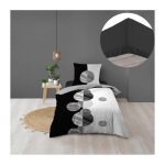 Douceur d'int�rieur - pack housse de couette enfant 140 x 200 cm stormi + drap housse 90 x 190 noir