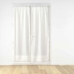 Douceur d'int�rieur - paire de voilages passe - tringle 2 x 70 x 240 cm ? effet lin tiss� haltona ? naturel ...