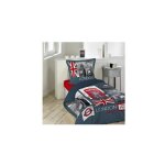 Douceur d'intrieur - parure de couette en coton - lit 1 personne - london - livraison gratuite