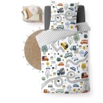 Douceur d'int�rieur - parure de lit 2 pi�ces 140 x 200 cm - imprim� 42 fils - 'pti bolide' - 140x200cm ...