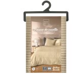 Douceur d'int�rieur ? parure de lit flanelle relief uni 240x220 cm ? fermeture zipp�e ? 100 % polyester ...