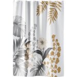 Rideau de douche avec crochets kelly blanc 180x200 cm