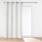 Douceur d'intrieur - rideau  ?illets 140 x 260 cm ? velours relief ? modle java blanc