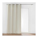 Douceur d'intrieur - rideau isolant thermique uni lin 135x260 cm