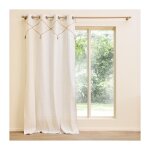 Douceur d'int�rieur - rideau � pompons 140x240cm 'lacia' - 140x240cm - ecru