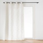Douceur d'int�rieur - rideau a oeillets 140 x 260 cm effet lin tiss� nando