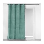 Douceur d'intrieur - rideau a oeillets 140 x 260 cm velours cotele uni casual sauge