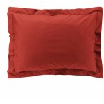 Douceur d'intérieur - taies d'oreiller percale - 50x70 cm - rouge Douceur d'intérieur - taies d'oreiller percale - 50x70 cm - rouge