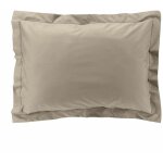 Douceur d'intérieur - taie d'oreiller rectangle 50x70 cm - percale 100% coton - beige Douceur d'intérieur - taie d'oreiller rectangle 50x70 cm - percale 100% coton - beige
