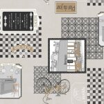 Douceur d'int�rieur - toile cir�e au m�tre - largeur 140 cm - bon app�tit - fond naturel - naturel