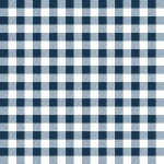Toile cir�e au m�tre - largeur 140 cm - vichy marine - bleu