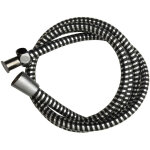 Douceur d'intrieur - tuyau de douche 2 mtres en pvc noir 2 m