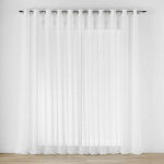 Douceur d'int�rieur - voilage baie vitr�e a oeillets 400 x 240 cm voile tiss� carlin naturel