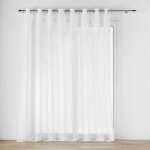 Douceur d'int�rieur - voilage grande largeur a oeillets 300 x 240 cm voile tiss� carlin naturel