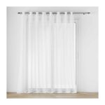 Douceur d'intérieur - voilage grande largeur a oeillets 300 x 240 cm voile tissé carlin naturel Douceur d'intérieur - voilage grande largeur a oeillets 300 x 240 cm voile tissé carlin naturel