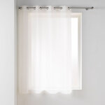 Douceur d'int�rieur - voilage a oeillets 140 x 180 cm voile tisse carlin naturel
