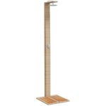 Douche d'ext�rieur beige 50x55x224cm r�sine tress�e bois acacia cfw67264