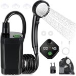 Douche d'ext�rieur portable , pompe de douche �lectrique rechargeable , �tanche , affichage intelligent ...