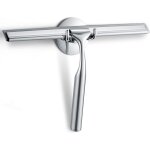 Douche silicone avec poign�e acier inoxydable, raclette vitre de nettoyage miroir salle de bain fen�tre ...