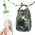 Douche solaire de camping , 20 l , avec indicateur de temprature , douches de randonne , portable , ...
