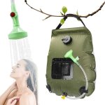 Douche solaire de camping , 20 l , avec indicateur de temprature , douches de randonne , portable , ...